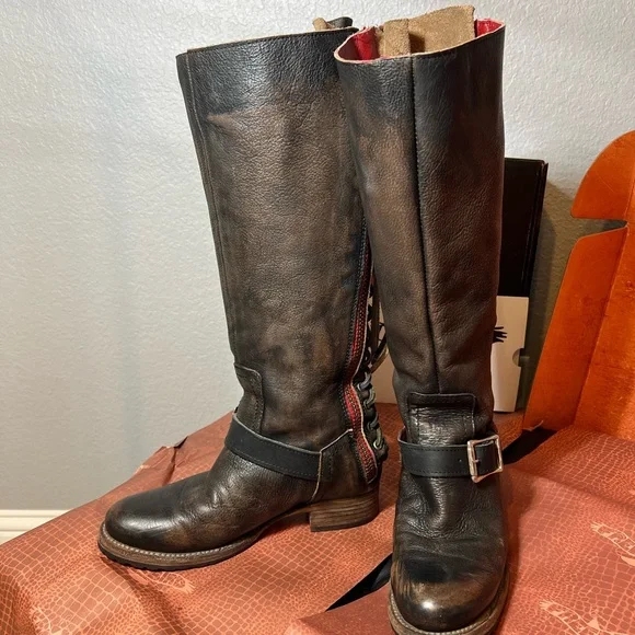 NWT Freebird by Steven Lancaster size 7 Brown Lace Up Boots - Picture 4 of 6